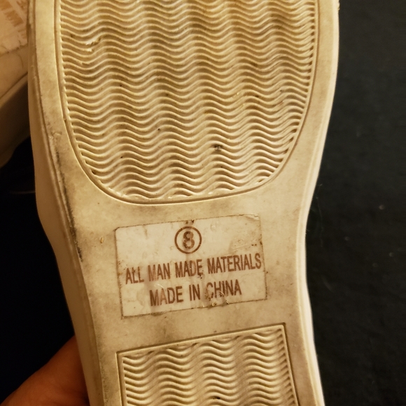 Silver glitter slip on shoes - Picture 5 of 6